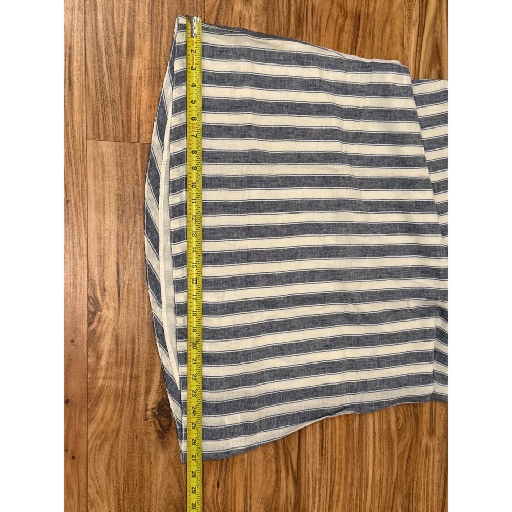 NWT Beach Lunch Lounge Linen/Cotton Sleeveless Tunic Dress Blue White Stripes XL - Picture 14 of 15